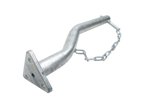 Snekædeholder Ø42x585mm CC=100 - Varmgalv m/flange og plastprop