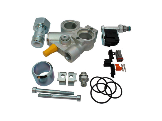 Bypass ventil for Parker F1-025/061, 24Vdc, 3784179, ny model med manual override.