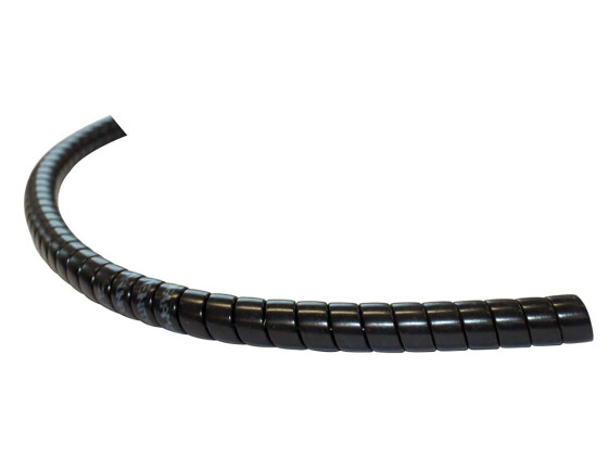 Slangebeskytter spiral Ø16/20mm 20m sort