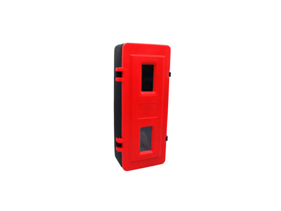 Ildsluk.kasse f/6kg sort m/rød låge 700x300mm 895352