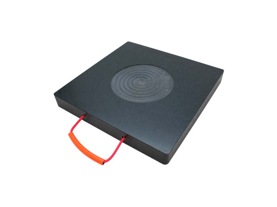 Støtteben plade 500x500x60mm load 20t