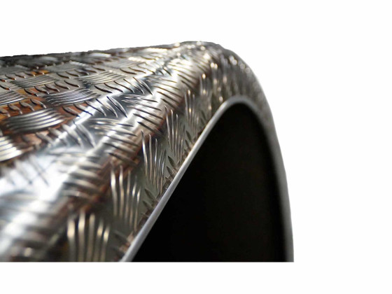 Aluminiumsskærm buet 650x1400