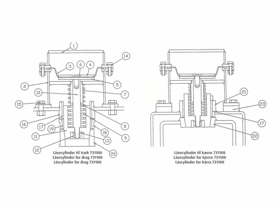 Svejsebøsn. øverst kærre f. 70mm foring - Zuggabel 016385709 - Stål 52.0 DIN2448