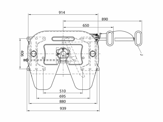 Skammel 2" JSK 36 DV 1 J H:172 mm