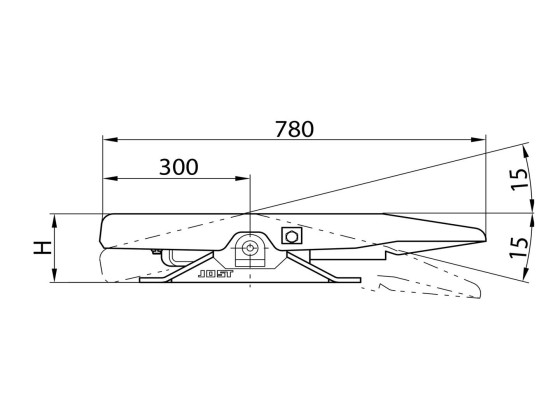 Skammel 2" JSK 36 DV 2 J H:150 mm