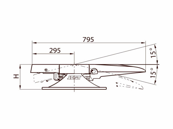 Skammel 2" JSK 37 C 150 Højde:150 mm