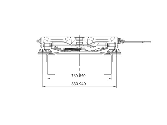 Skammel 2" luft stel  Scania 263mm - JOST JSKSLE07320BG/BC