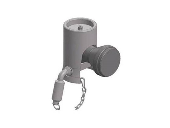 Top for tipping ball 3-way - 80 mm dia - for straight lock bolt 810358