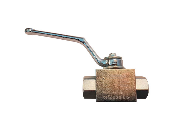 Kugleventil 2 vejs, RS DN6, G 1/4", 500 bar