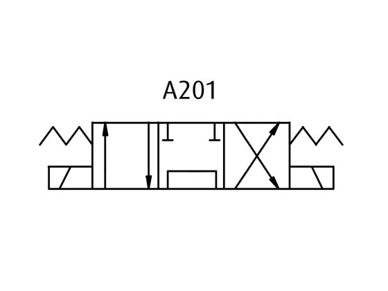 Dobbeltvirkende solenoideventil Cetop 3 A201 24V