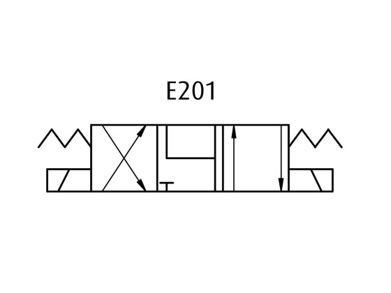 Dobbeltvirkende solenoideventil Cetop 3 E201 12V