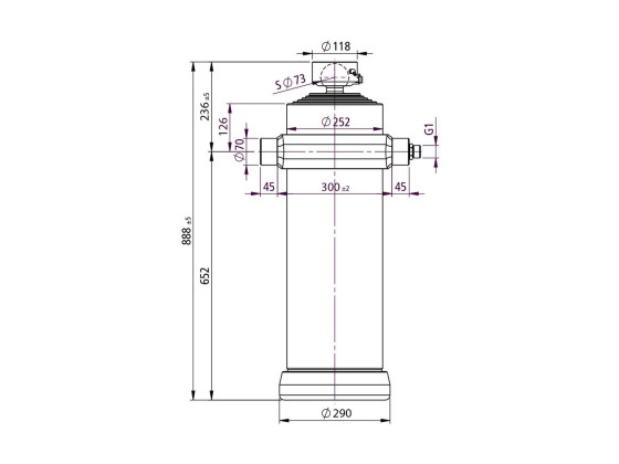 Penta Hydraulik Cyl. AP750 383 221 6 /AP 7503832216