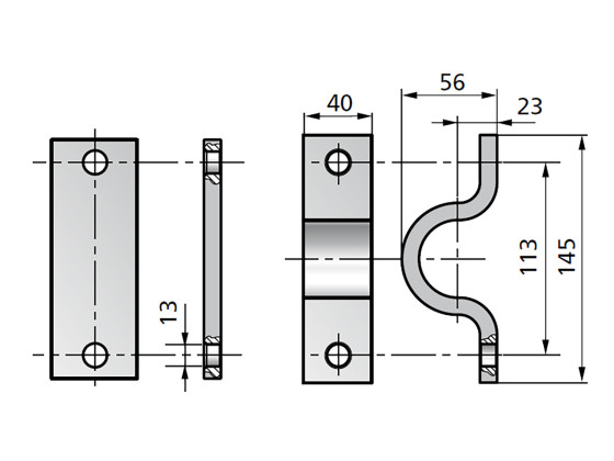 Penta Brakett Kit vugge SUPPORTS (PAIR) SB 45 - A60045001