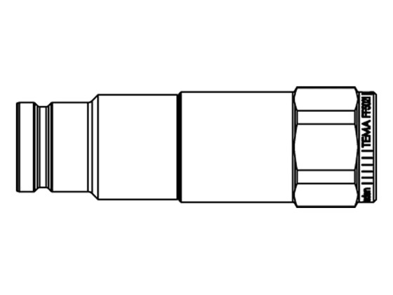Kobling han «Flat Face» 3/4" FF-serie hydraul.tryk eliminator - Tema FF7521 C