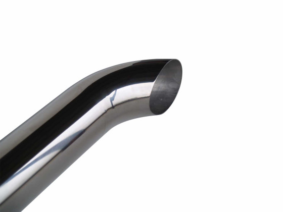 Poleret rør 127mm 1,5m incl/bøjning - 87892