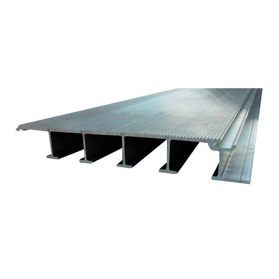 Bundprofil 40x250x2500mm Low-Noise 07 - EN AW 6082-T6 - Længdetolerance +/-4mm