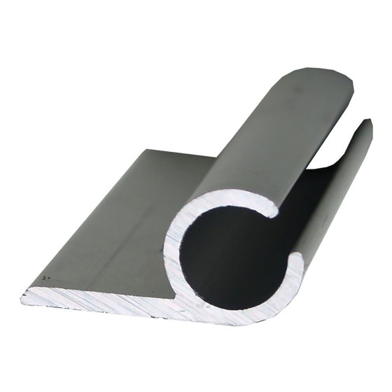 Flagprofil f/liftflag Anodiceret 20my natur. 5,02 mtr - A1506