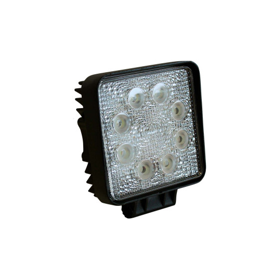 Arbejdslygte 10-30V 9 LED 2200lum IP67 - 110x110x45mm. - 10-30V. - 2200 lumen. - Med 4000mmkabel