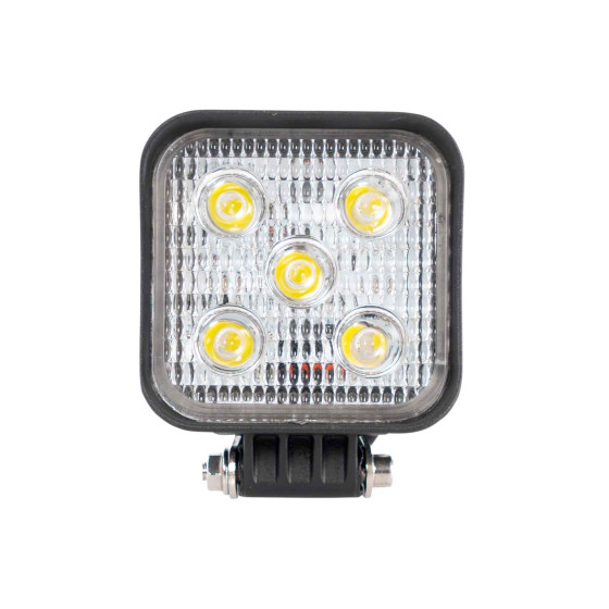 Arbejdslygte 12-24V 5LED 975lumen flood - 85x85x38mm - IP67 - ECE R10