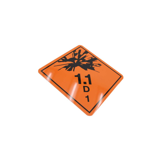 ADR skilt 1.1D (1) - 250x250mm - 1mm magnetic plate