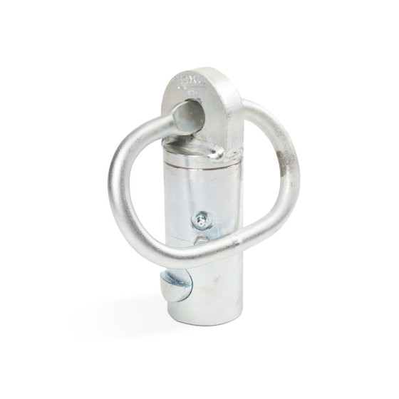 Forankringsfæste for Ø63mm stakehylse - Max belastning 80kN, galv