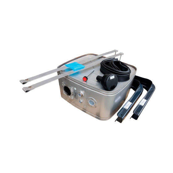 Hydrauliktank rustfri 100L L350mm u/filter - 50822