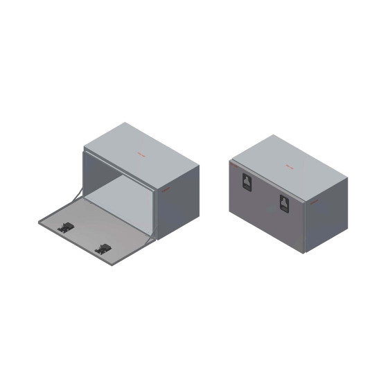 BevoBox mix værktøjskasse bundhængslet alu/RF L1000xH600xD600