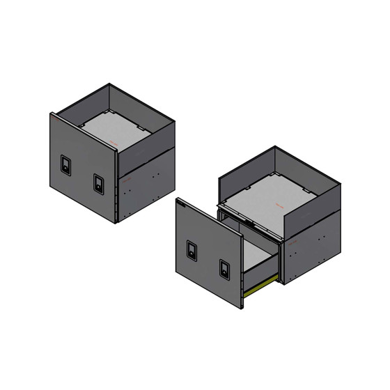 BevoBox RF miljøkasse L825xH470/280xD750 MIB