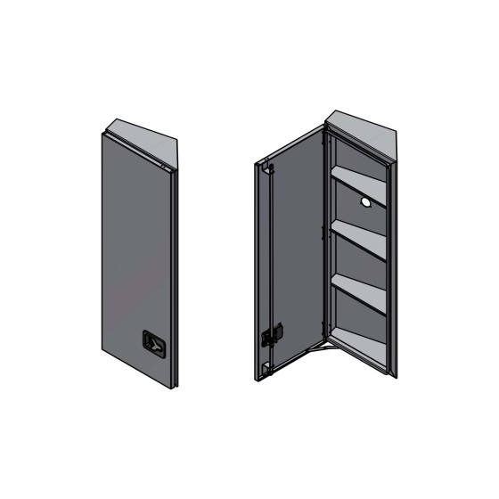 BevoBox Alu 1500mm bag førerhus H side