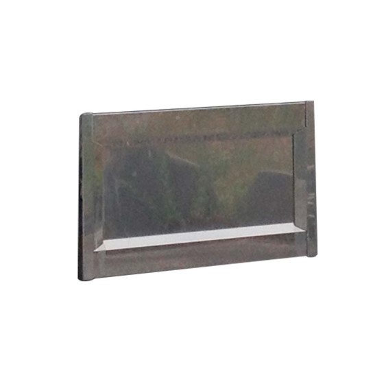 Sideværnsinddækning rustfri blank H600x:L2500