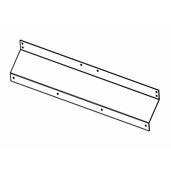 Frontstykke f/sideværninddækning 591034/31/36 - H: 700mm