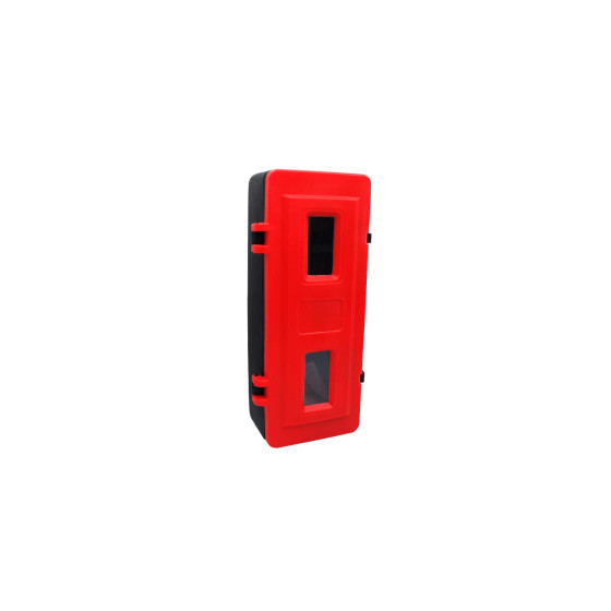 Ildsluk.kasse f/6kg sort m/rød låge 700x300mm 895352