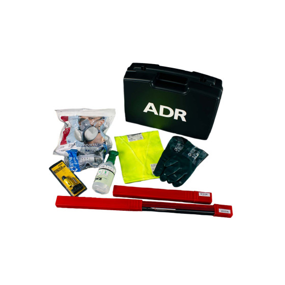 ADR-kuffert plast komplet,  m/trekantreflekser
