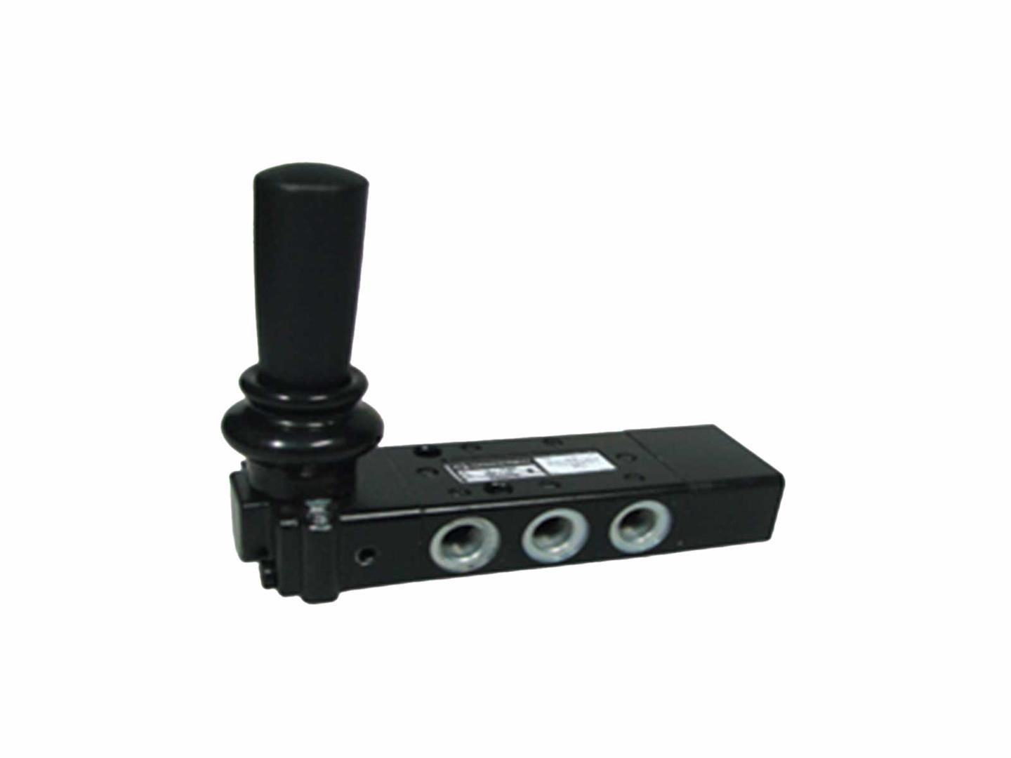 5/3-vejs ventil manuel 1/8" m/fjederretur, lukket center