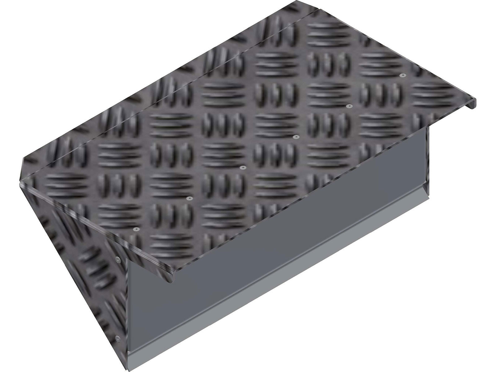 Lygtekasse til alu skærm høj/dyb model vådmaling