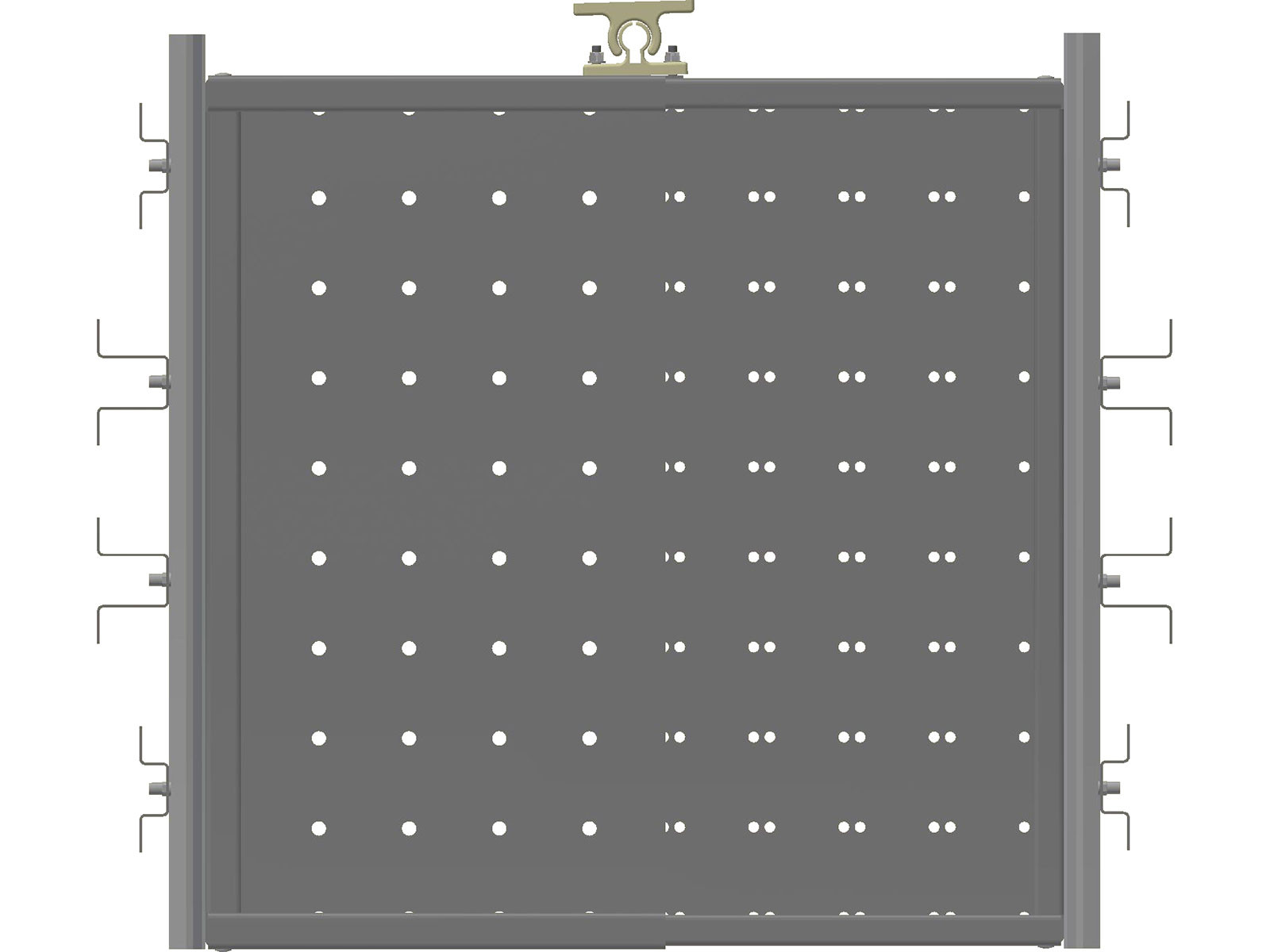 Flexskuffe galv. f/kasse L: 400-600 mm x D: min 600 mm