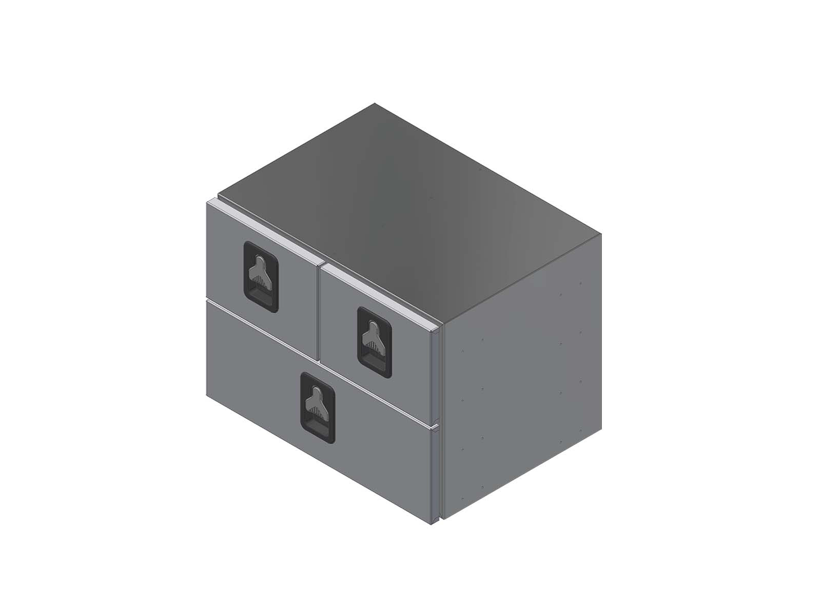 BevoBox mix Premium 800x600x600 3 skuffer