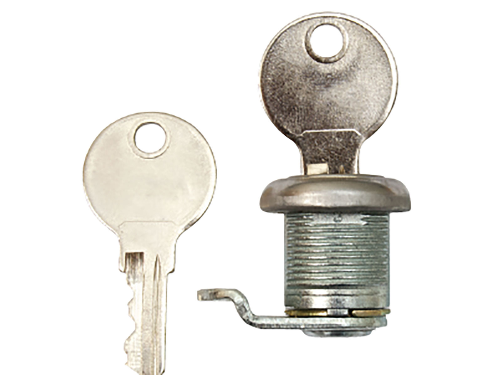 Komplet nøglecylinder m/tunge og møtrik. Nøglekode CH501 - Incl 2 stk. nøgler