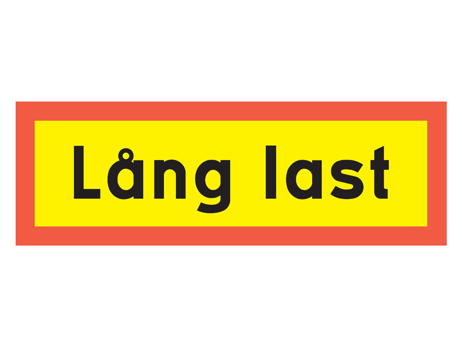 Lang last skilt  - 1200x400x2mm - 36.572.00