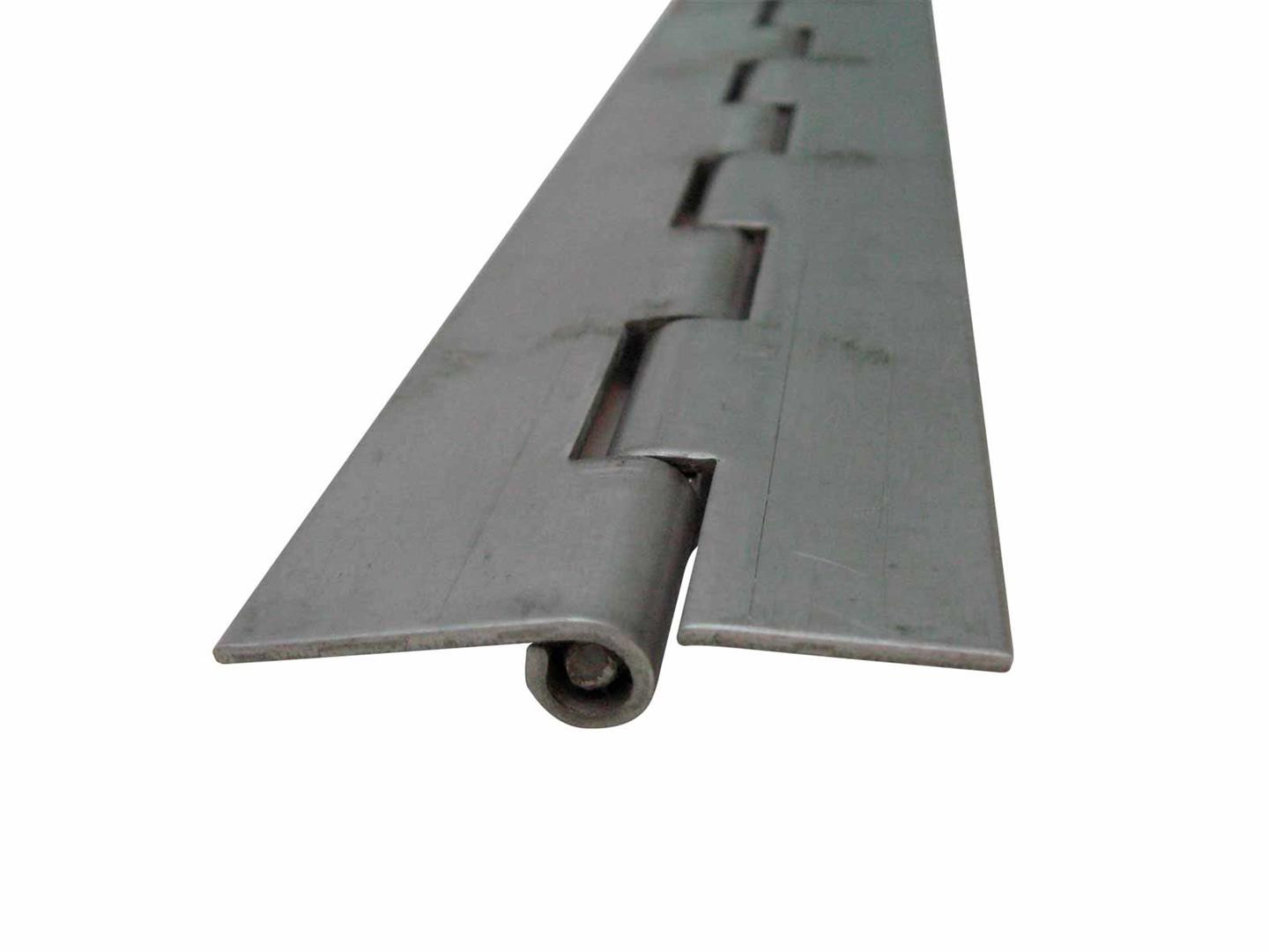 Pianohængsel rustf. 2x60x1970mm - 2540 - ingen forborede huller - 6 mm aksel