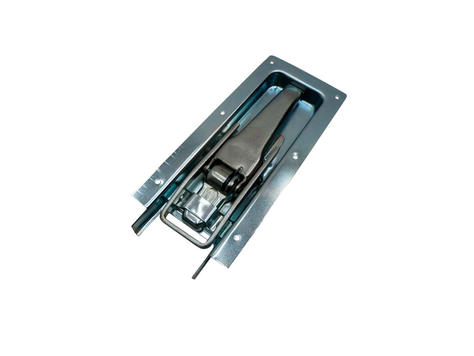 Tico lukker med 23mm hak, zink galv - Til indbygning i 25mm lem