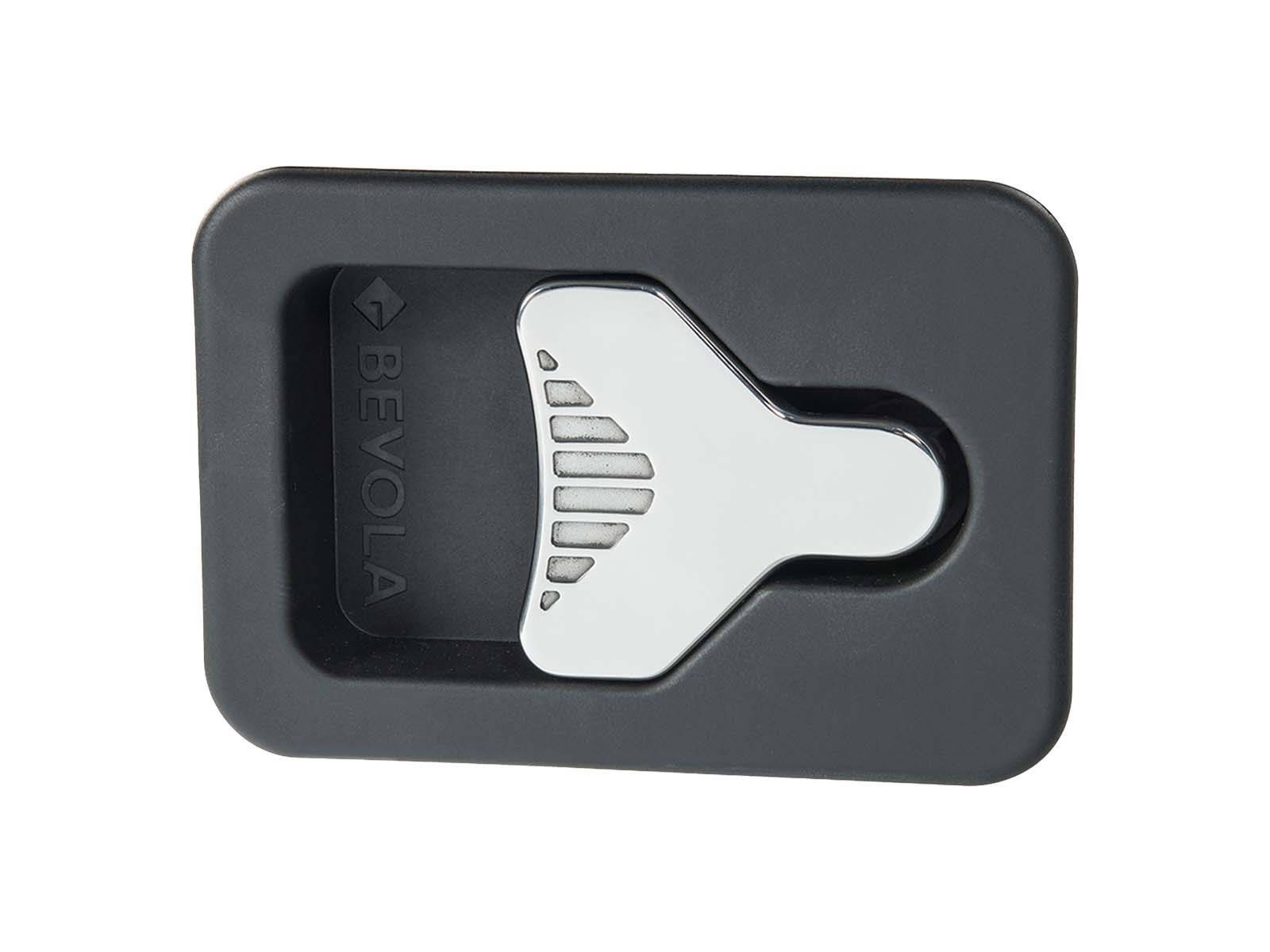 Indbygningslukker plast m/låsecyl+pakning 176x120 BevoBox