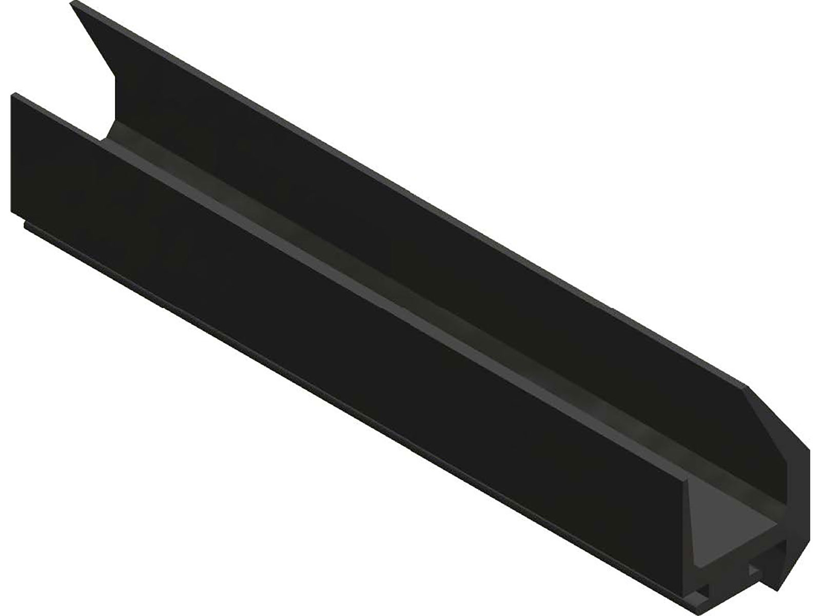 Gummiliste for bagdør lgd. 15 M - A2305 - B: 38 mm H: 58 mm