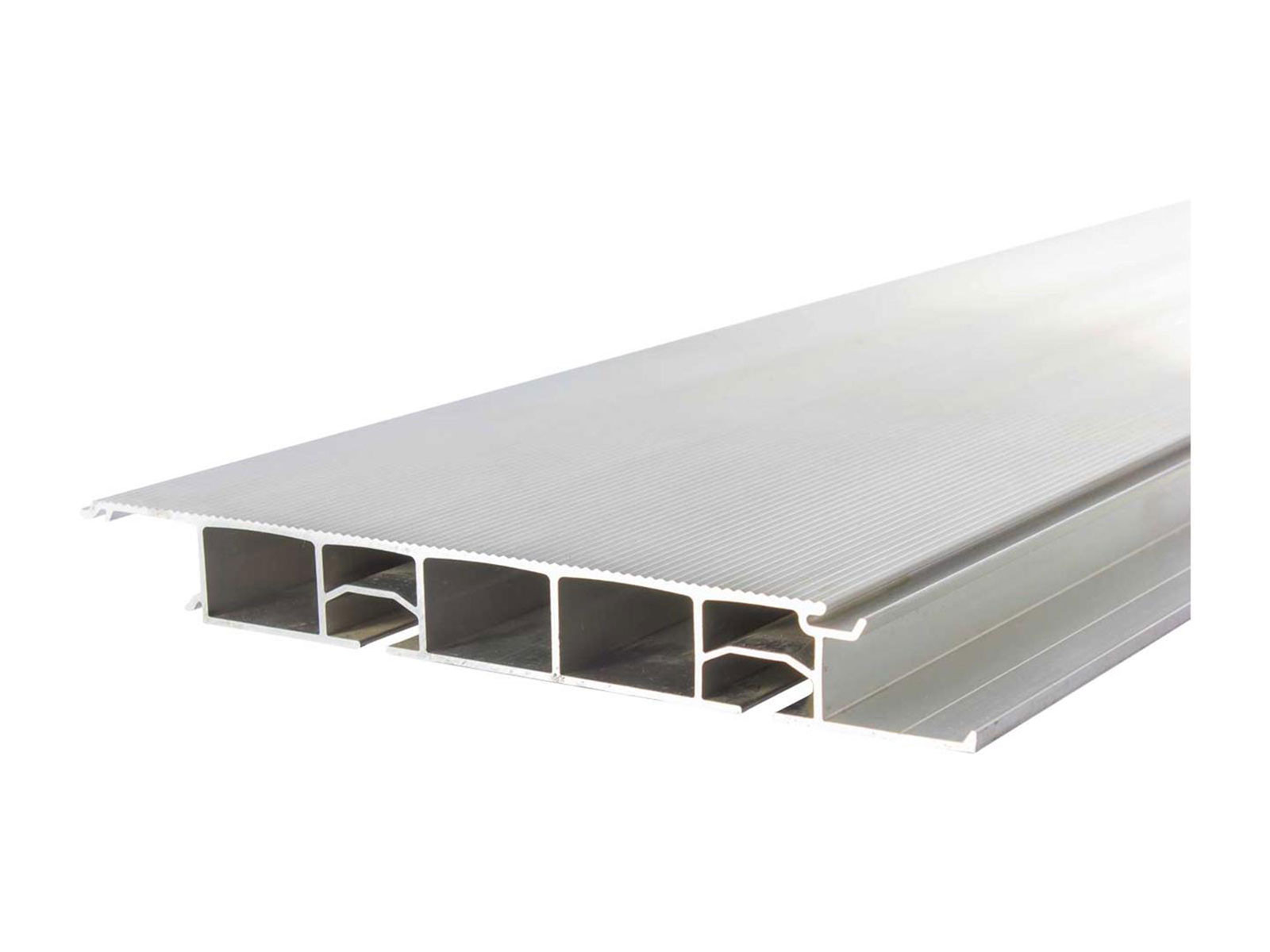 Bundprofil 40x300x2.500mm lukket profil m/lås - Med montage spor - EN AW 6005-T6 - Længdetolerance +/-2mm