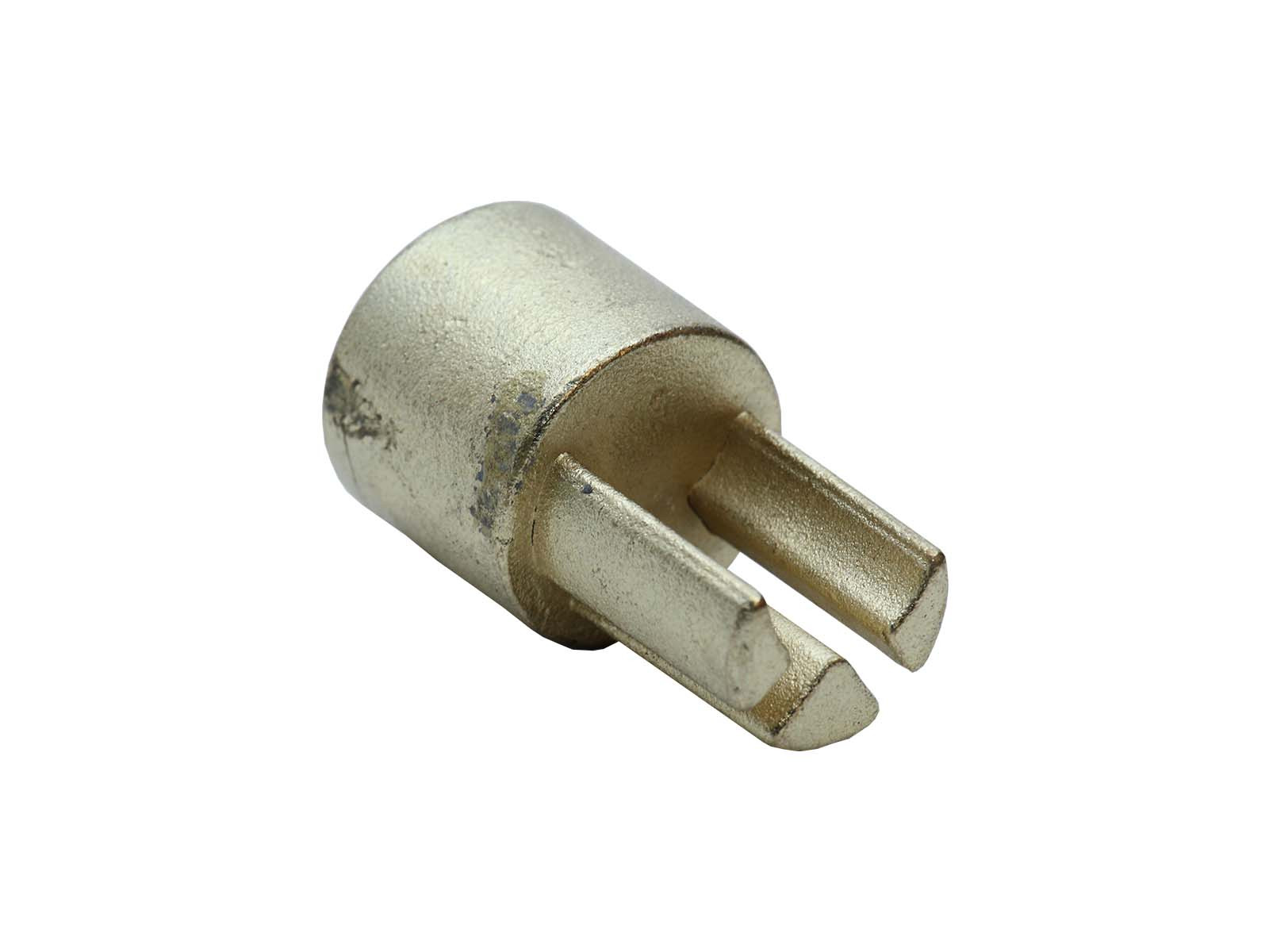 Bundstykke Ø34 for opstrammerrør,messing - For opstrammerrør 380052