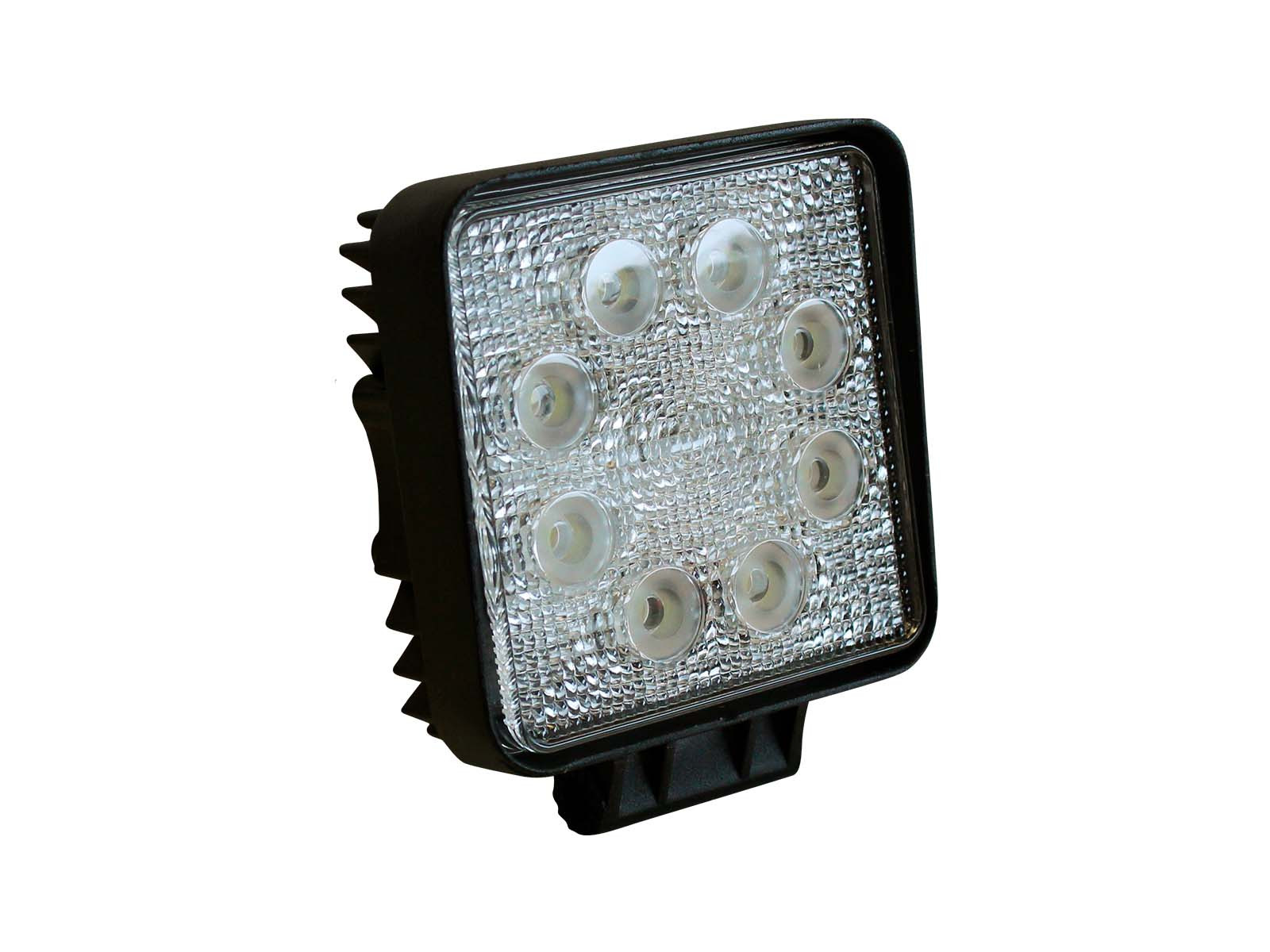 Arbejdslygte 10-30V 9 LED 2200lum IP67 - 110x110x45mm. - 10-30V. - 2200 lumen. - Med 4000mmkabel