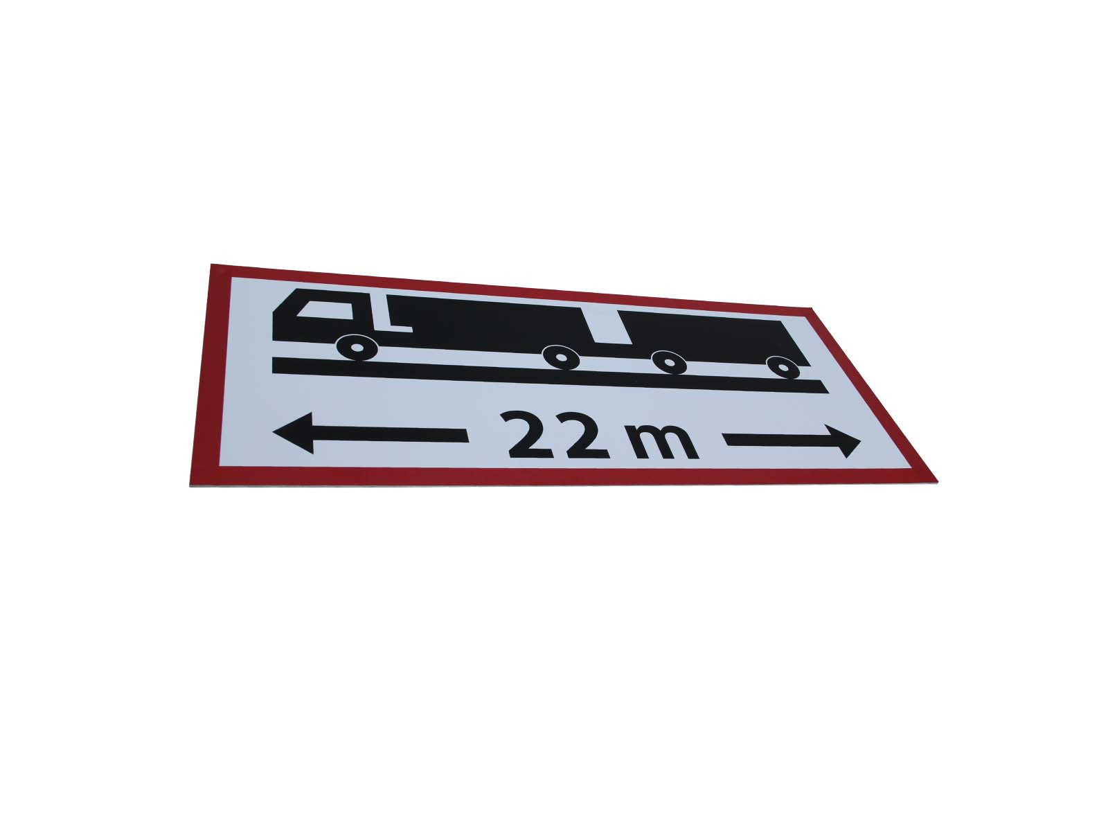 Skilt 22 m 700x300 mm - 1mm aluplade - 10516001