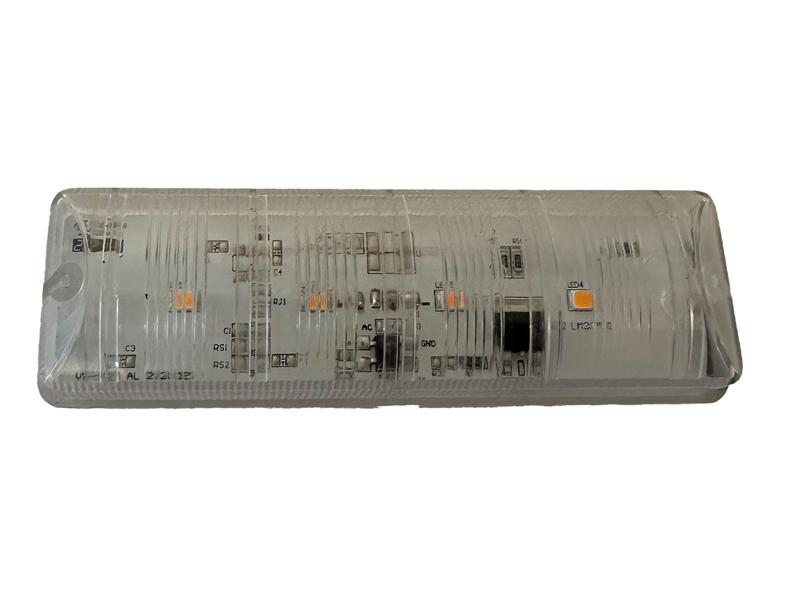 Blitzlygte, lygte/center til lygtebjælke, klart glas - BULB-V2-A