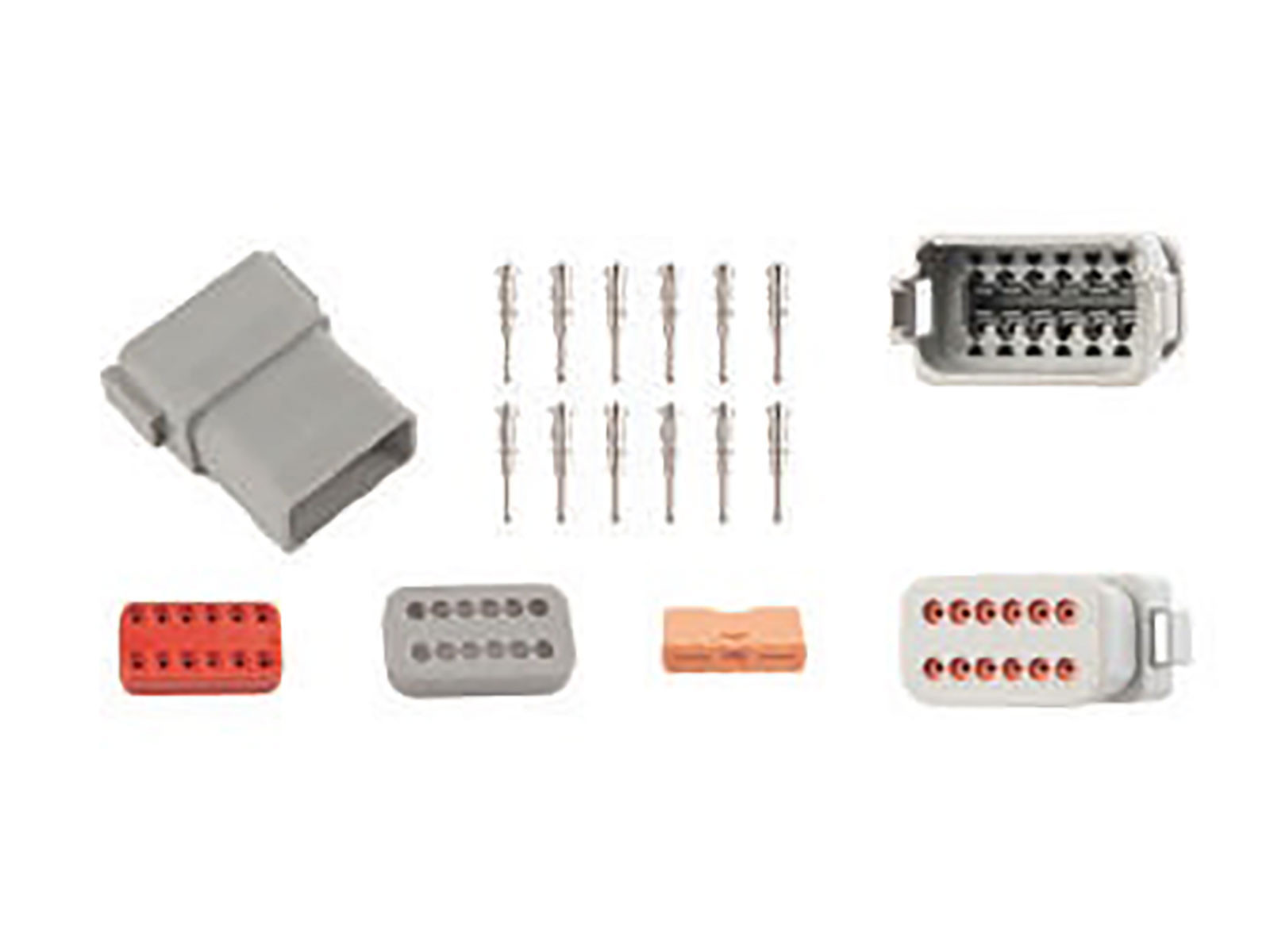 Kontaktstykke Deutsch 12-pin 13A, han - DT-04-12P