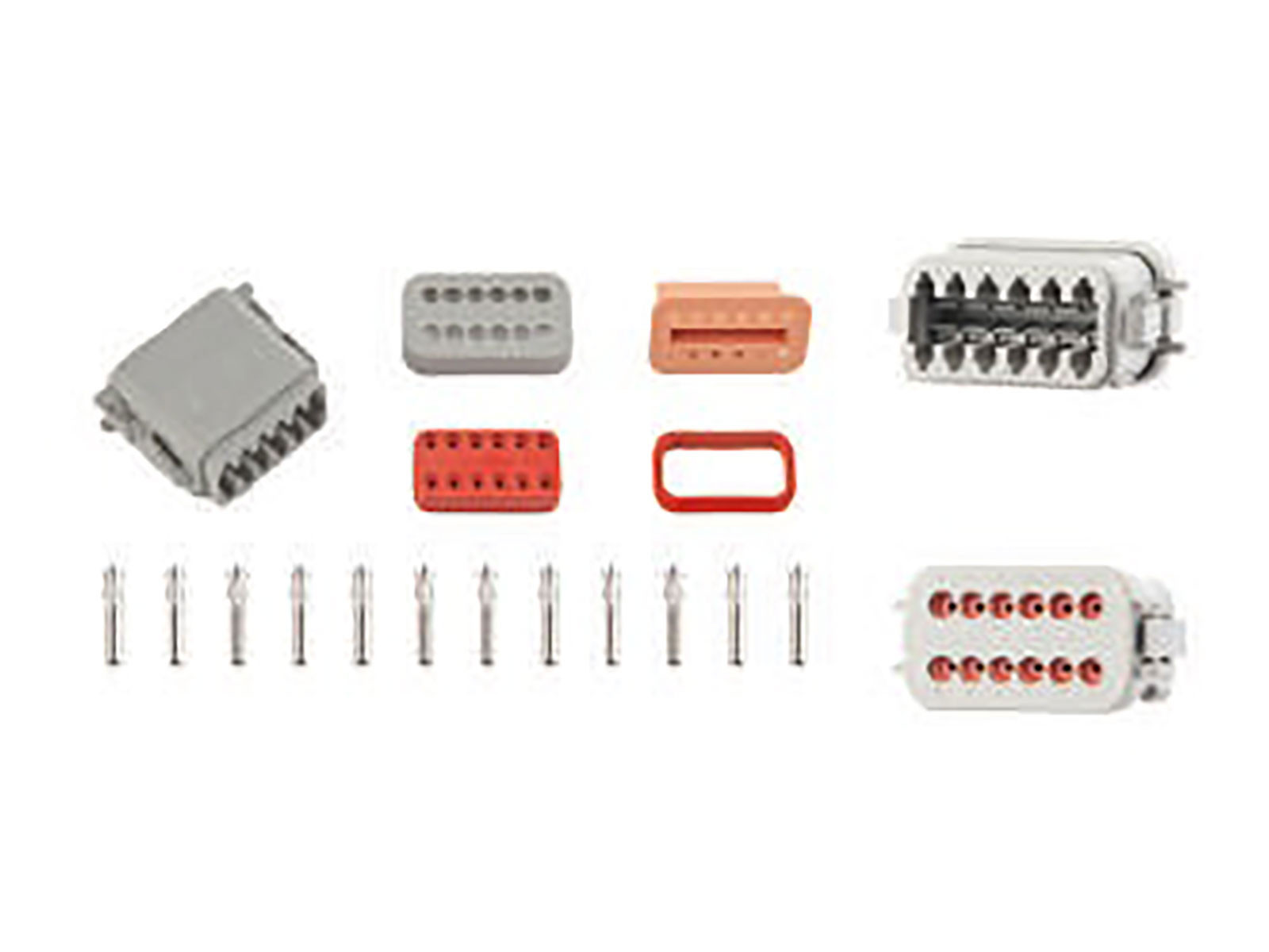 Kontaktstykke Deutsch 12-pin 13A, hun - DT-04-12S